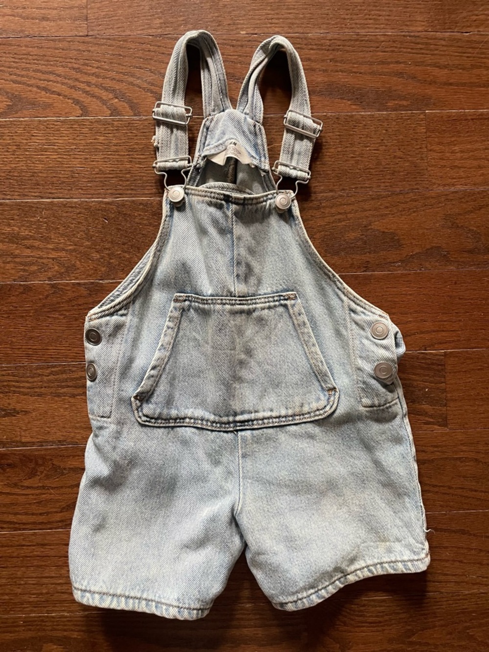H&M 2T Light Wash Denim Short Overalls